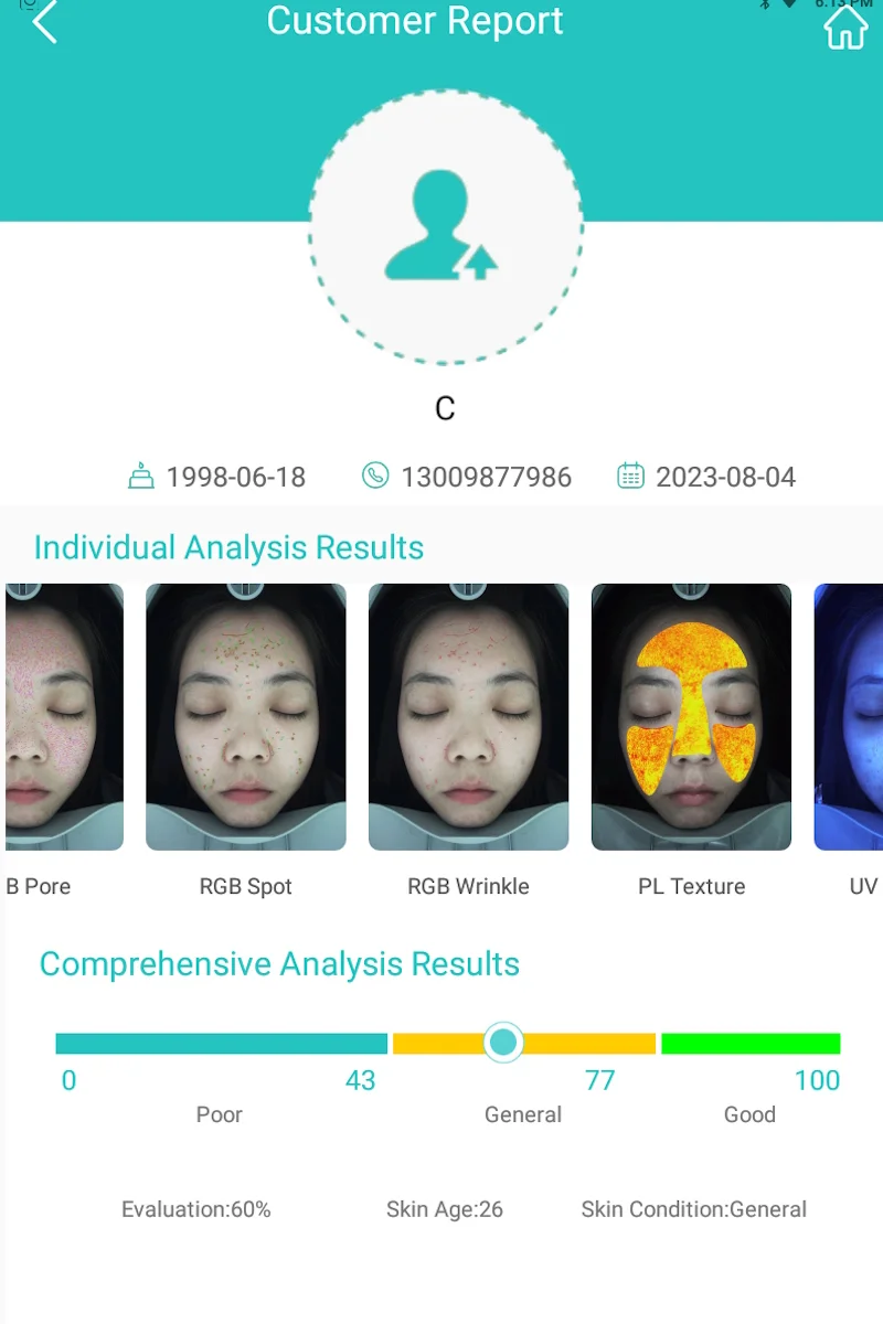 Free Skin Analysis with every Facial